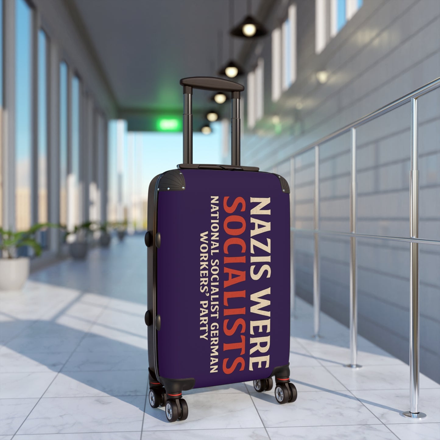"Nazis were Socialists", Suitcase (Russian Violet)