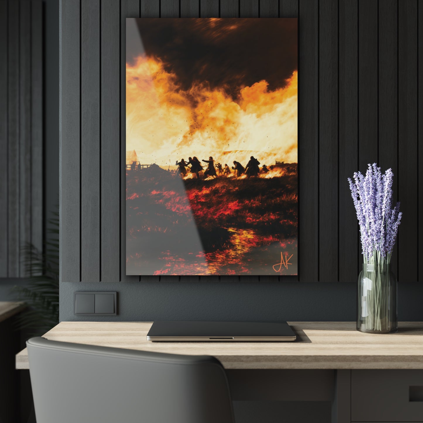 "Clan Skirmish", Fine Art Acrylic Wall Prints (French Cleat Hanging)