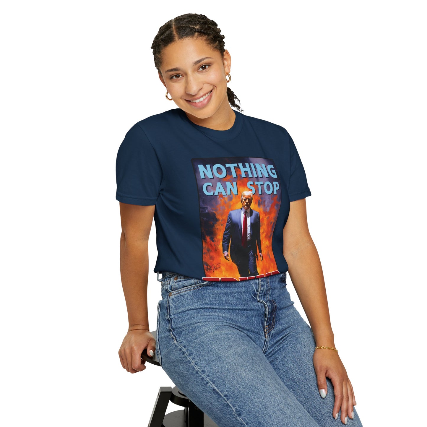 "Nothing Can Stop Trump", Unisex T-shirt (Dark Colors)