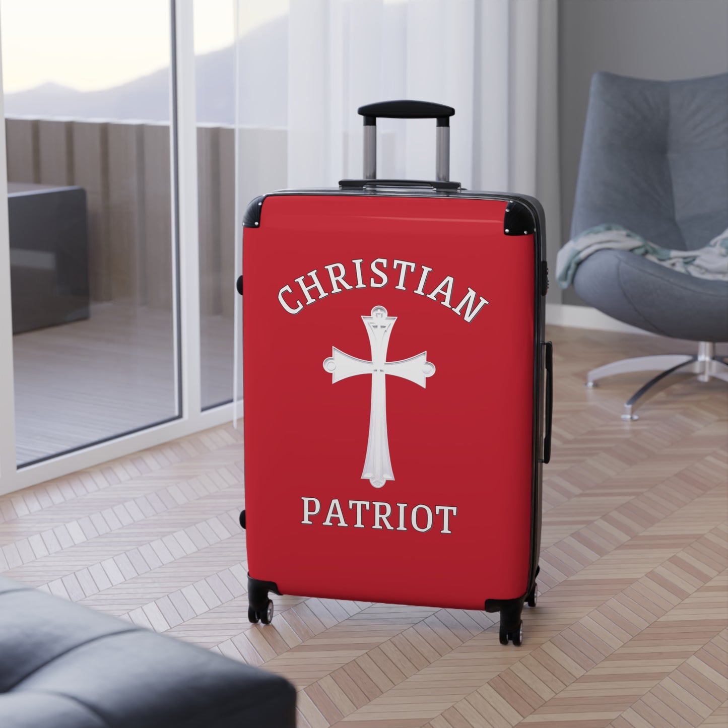 "Christian Patriot" #04 Suitcases (Cherry Red)