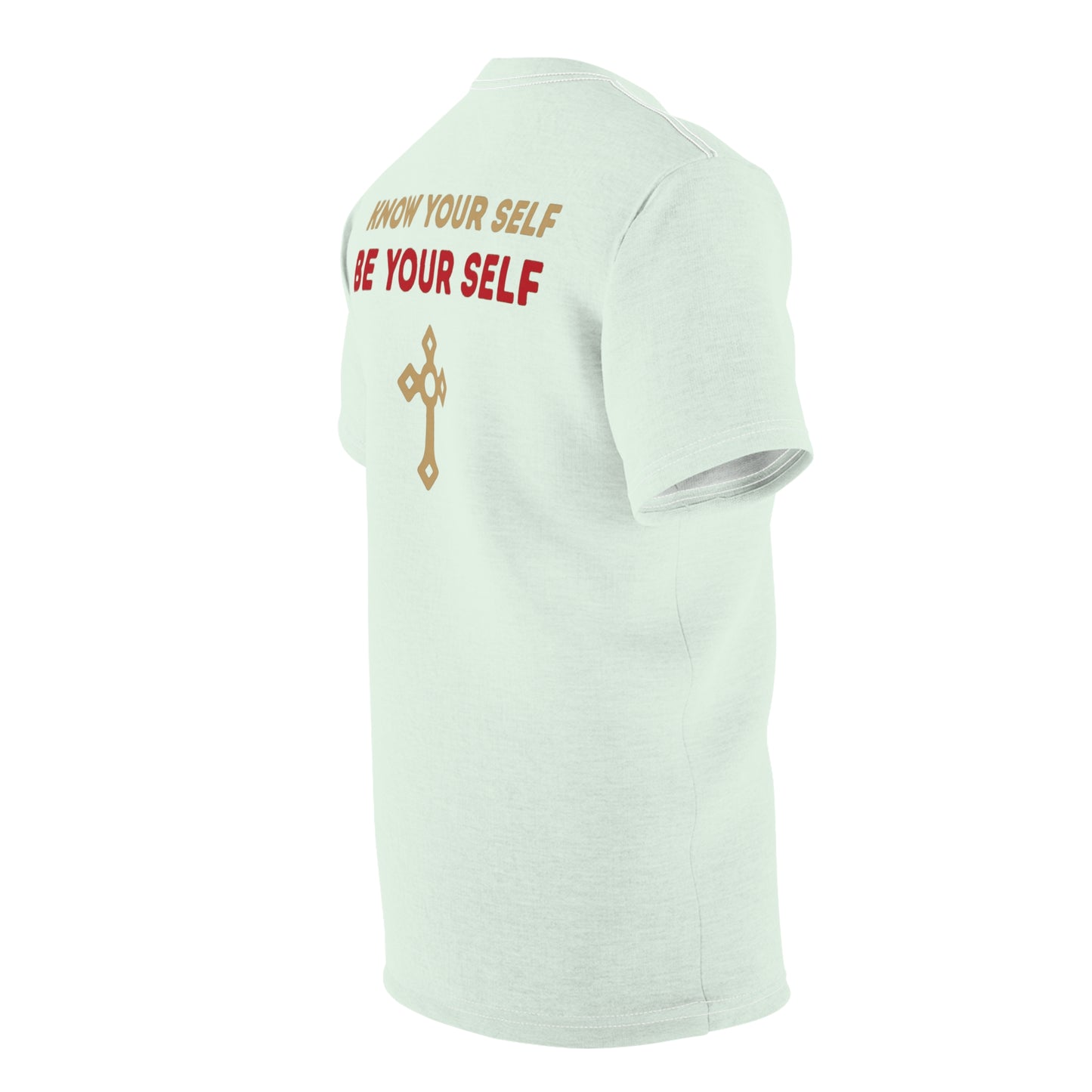 "Know Your Self", Unisex T-shirt (Spring Mint)