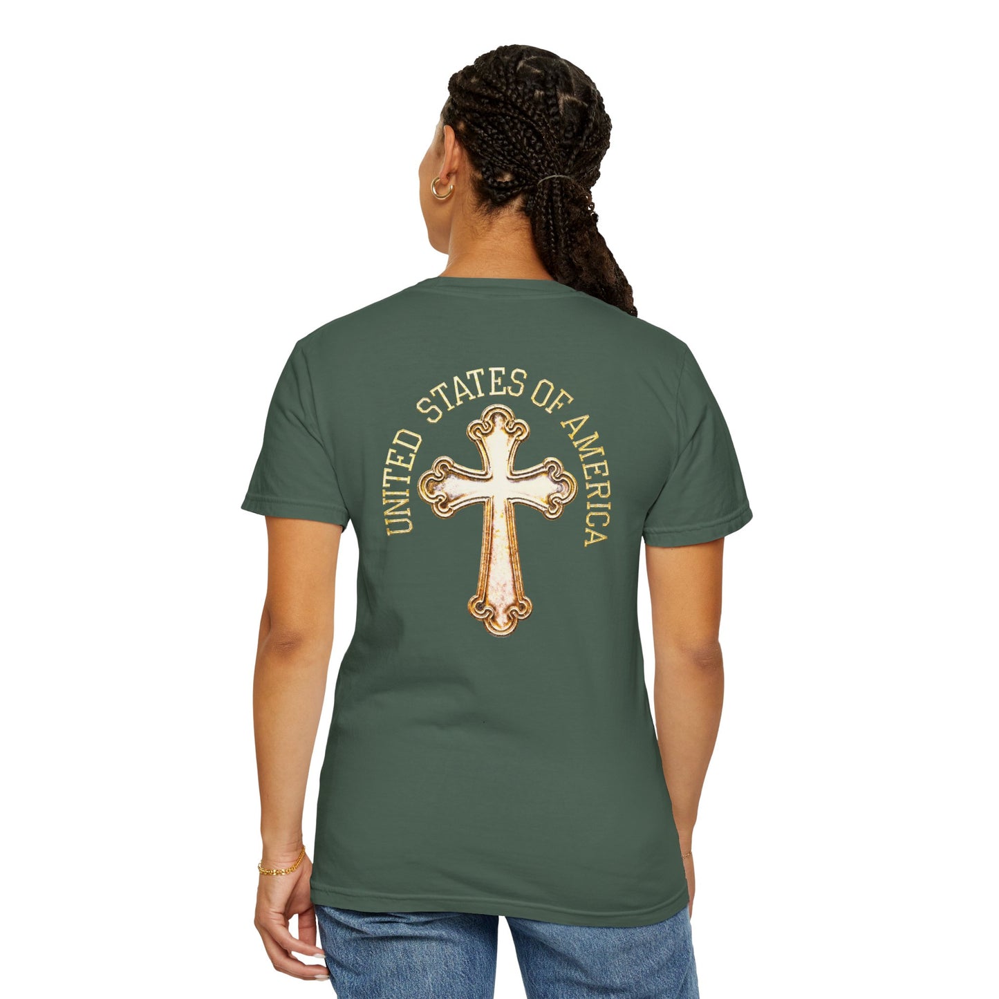 "USA Gold Cross", Unisex T-shirt