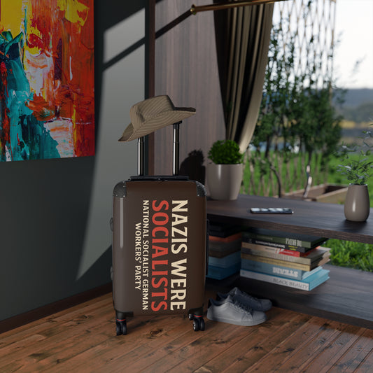 "Nazis were Socialists", Suitcase (Zinnwaldite Brown)