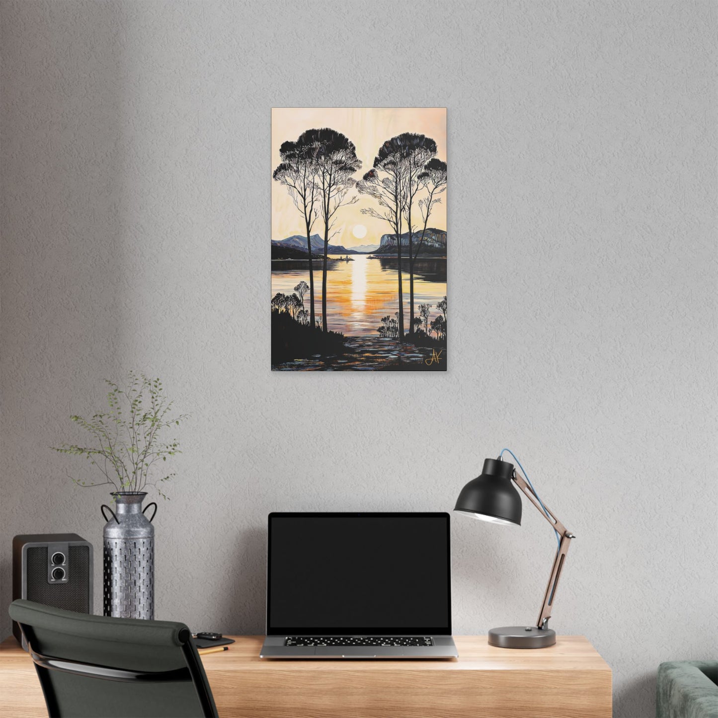 "Gentle Sound", Stretched Classic Canvas Fine Art Print
