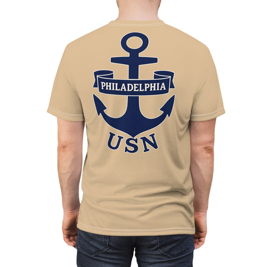 "USN Anchor", Unisex T-shirt (Sailor's Rope)
