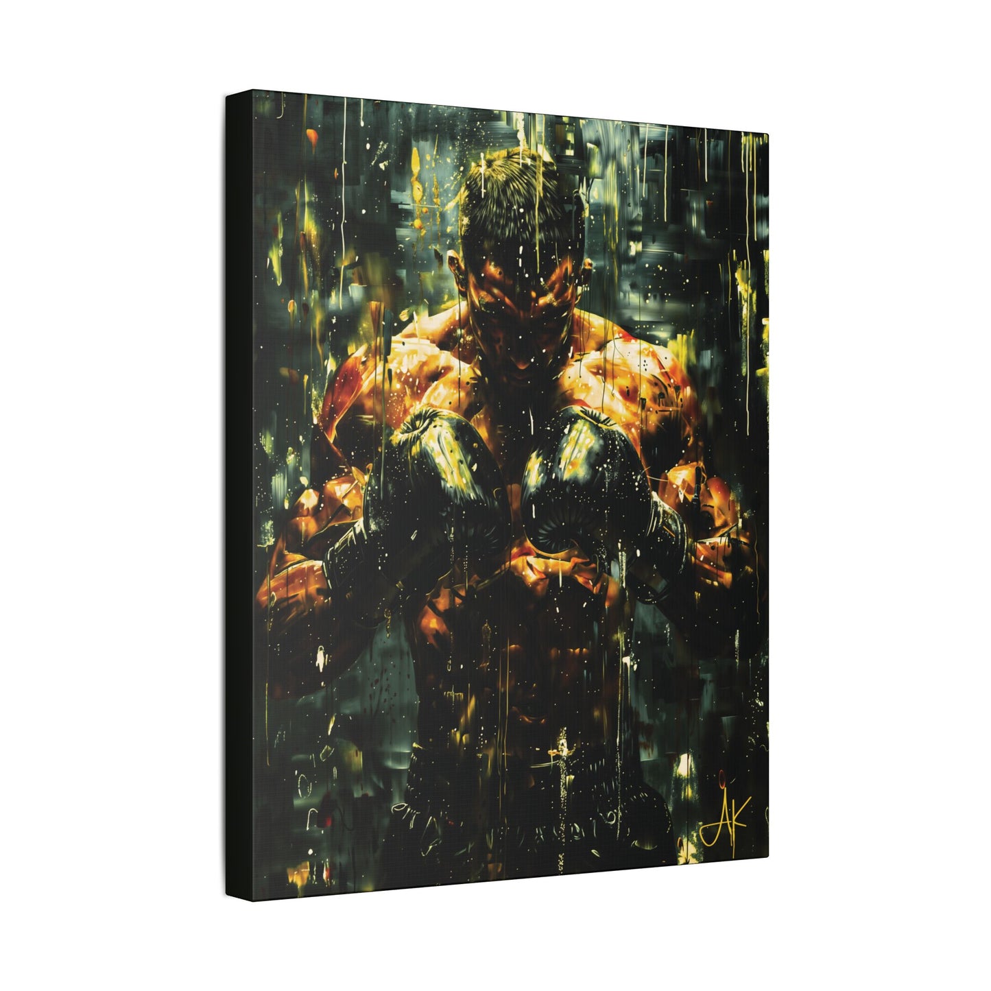 "Pre-Fight Prayer", Classic Stretched Canvas Fine Art Print