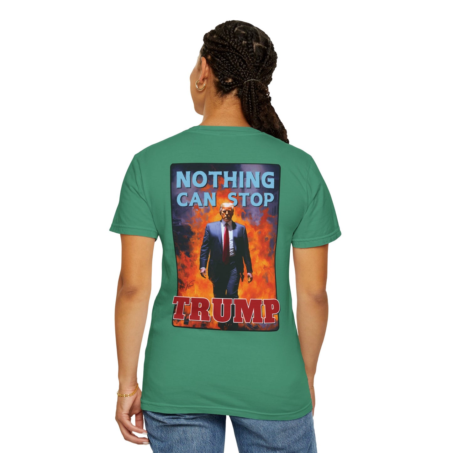 "Nothing Can Stop Trump", Unisex T-shirt (Dark Colors)