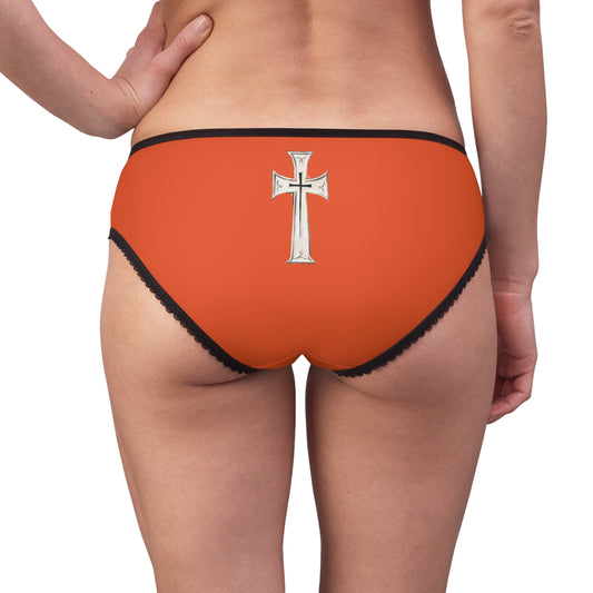 "First Darkness Then Comes Light" #02, Women's Briefs (Willpower Orange)