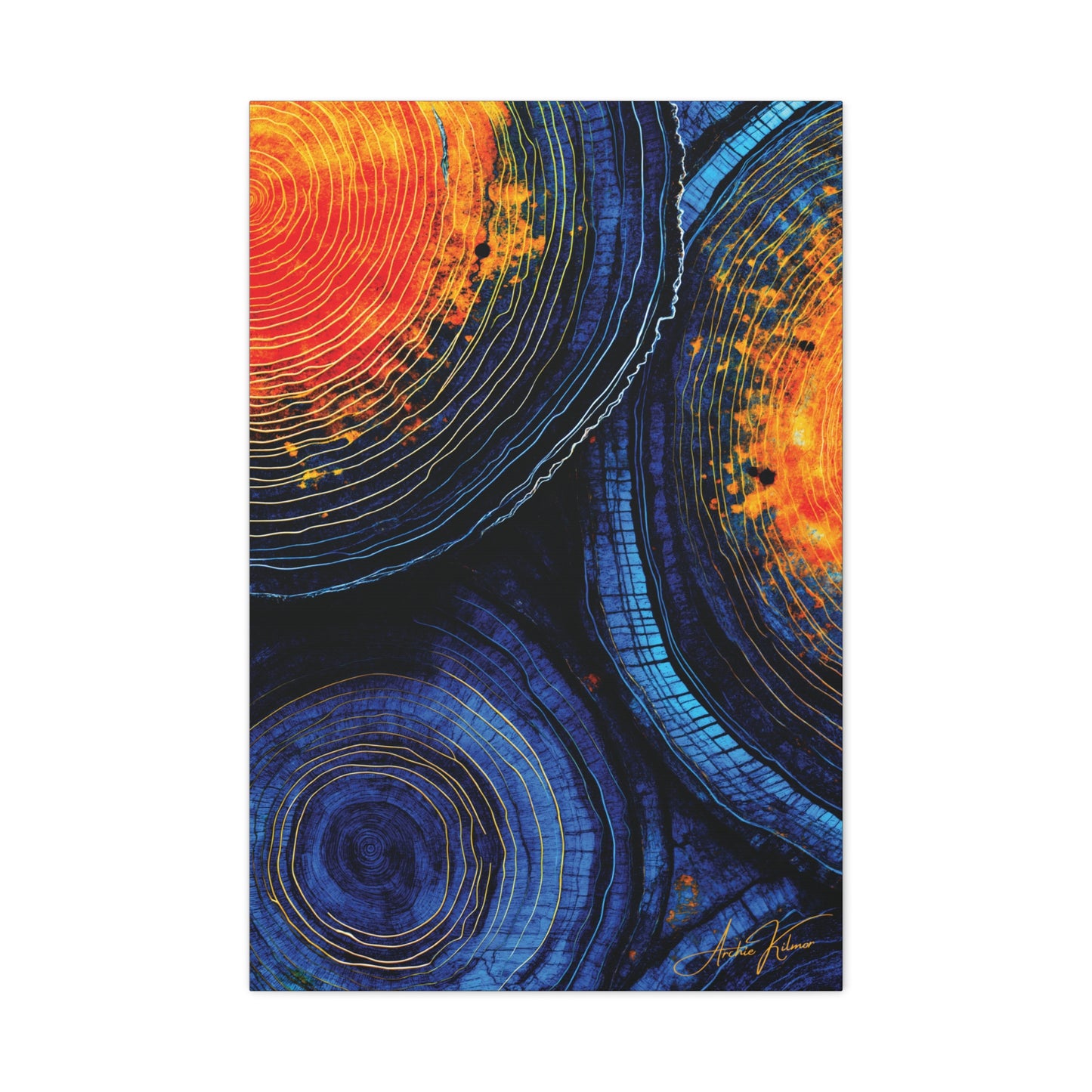 "History's Vibrance", Matte Canvas Fine Art Print