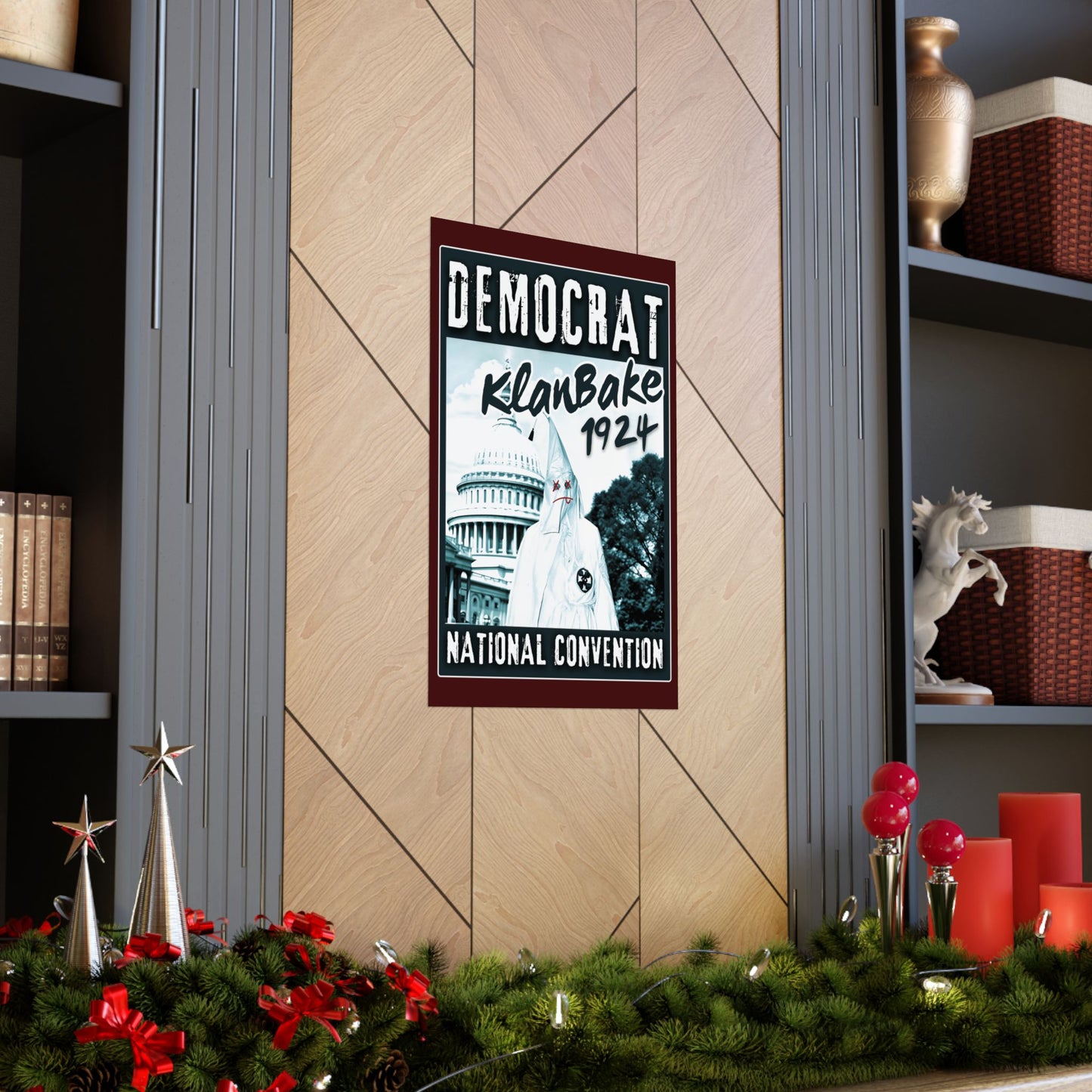 "Democrat KlanBake 1924", Matte Poster (Nine Tails Red)