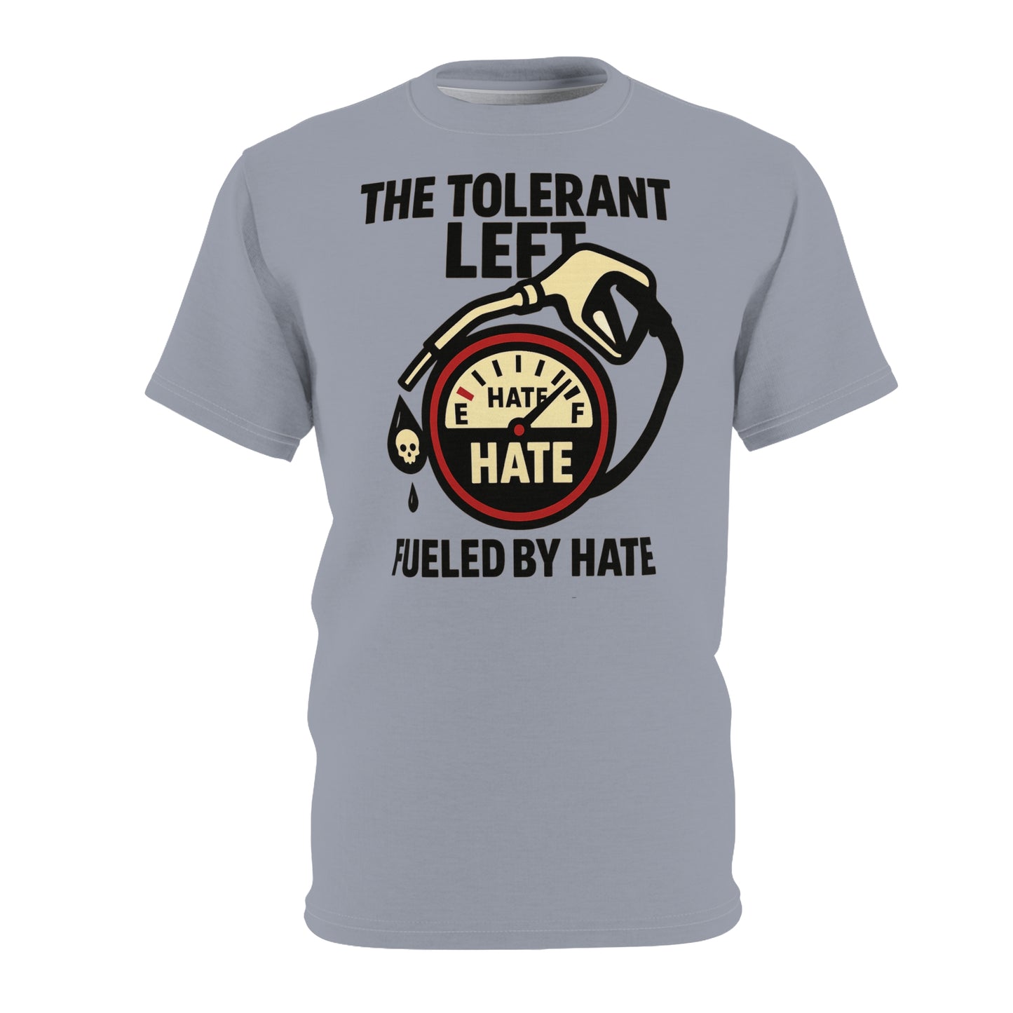 "The Tolerant Left", Unisex T-shirt (Concrete Grey)