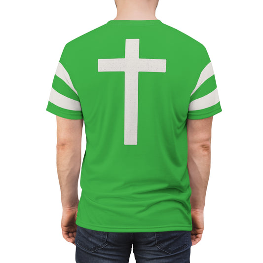 "Faith Overcomes Fear", Unisex Tee (Lime Green)
