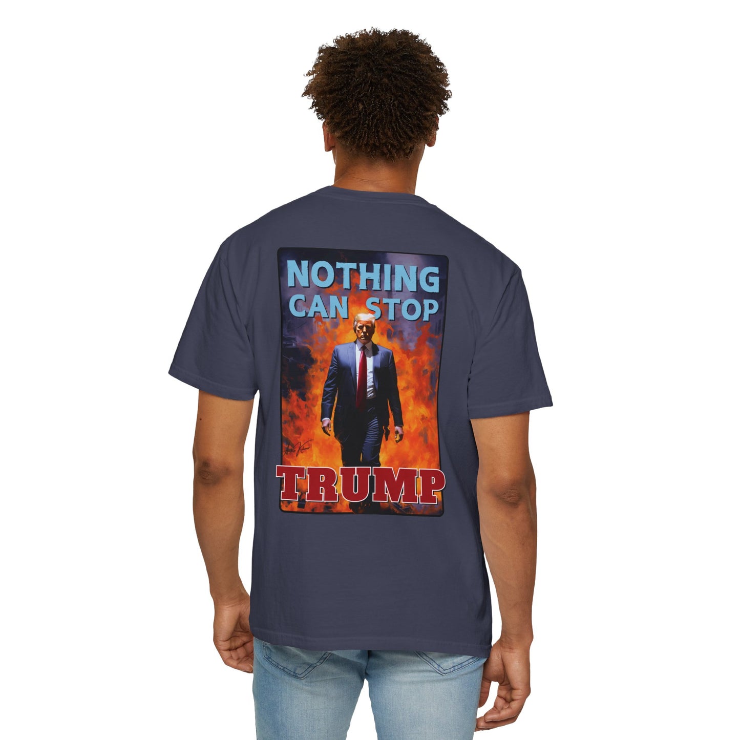 "Nothing Can Stop Trump", Unisex T-shirt (Dark Colors)