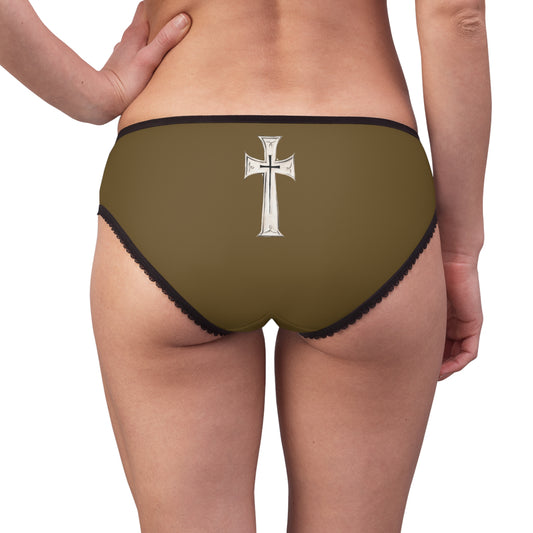 "First Darkness Then Comes Light" #02, Women's Briefs (Sepulchral Gold)