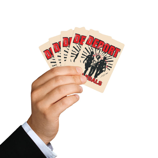 "Deport Illegals", Cultural Playing Cards (Champagne)