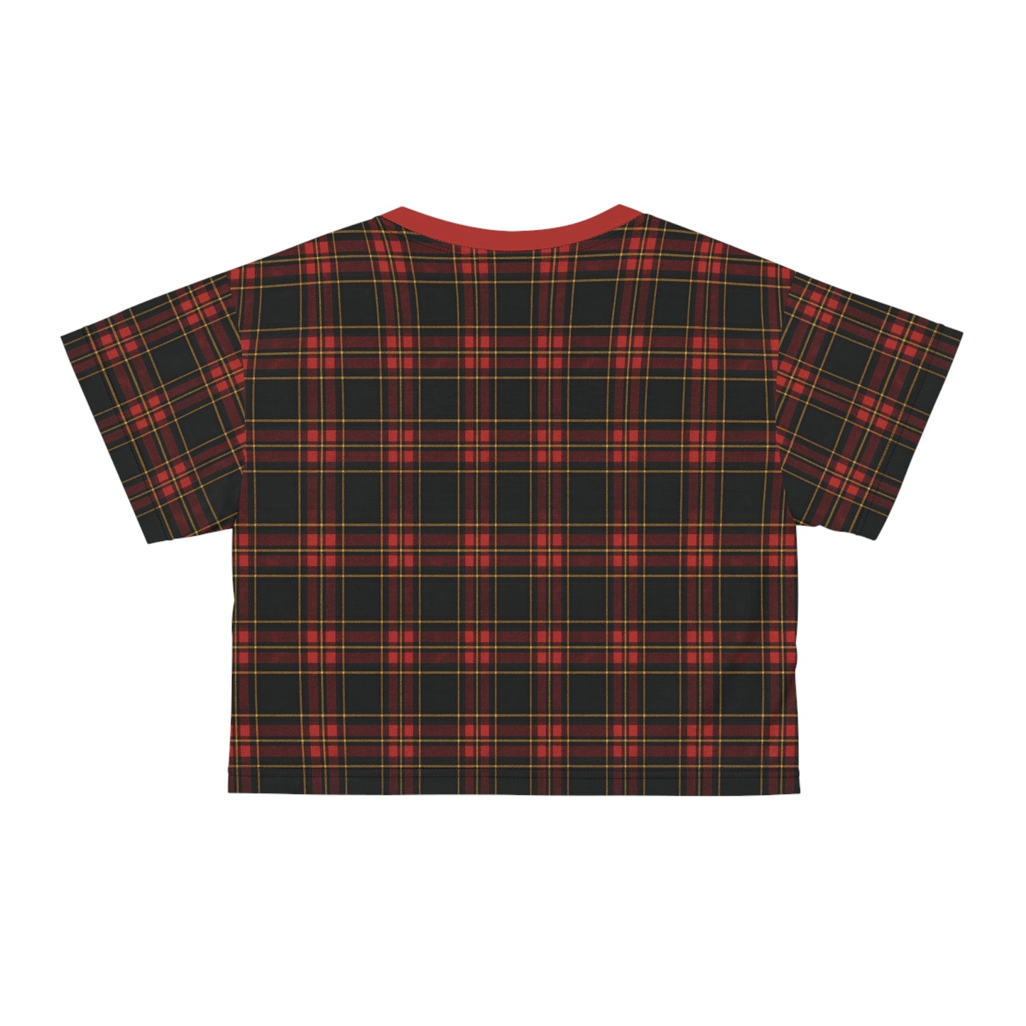 "Kilmor Gallóglach Tartan", Crop Tee (Gallóglach Red Collar)