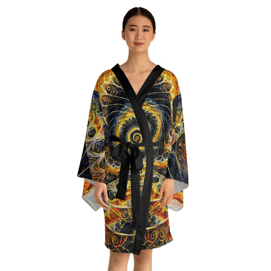 "Beauty of His Design", Long Sleeve Kimono Robe