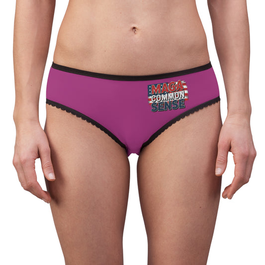 "MAGA Common Sense" #01, Women's Briefs (Fandango)