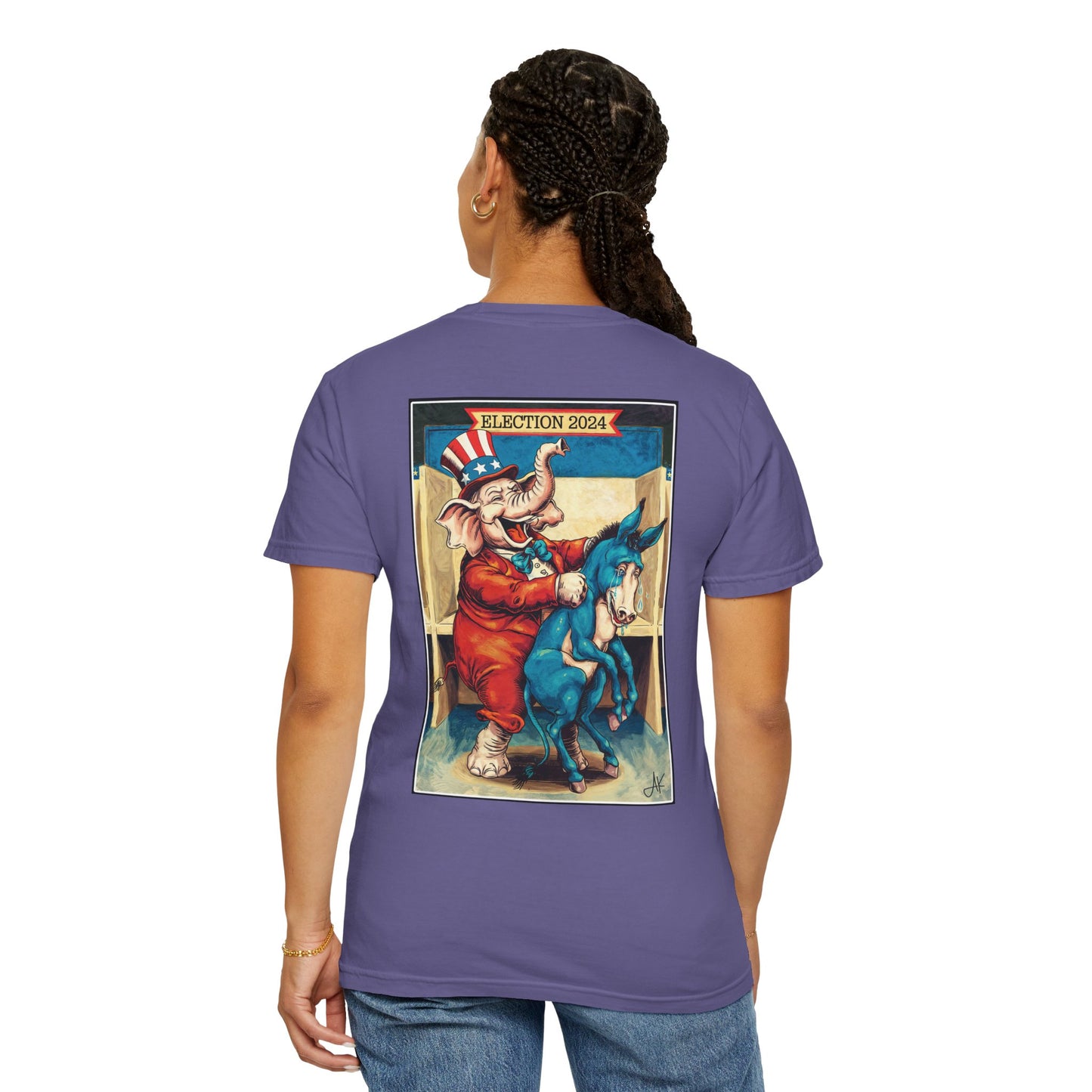 "MAGA Spanked the Donkeys 2024", Unisex T-shirt (Dark Colors)