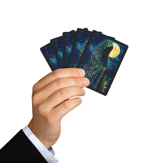 "Mysterious Feminine", Fine Art Playing Cards (Void Black)