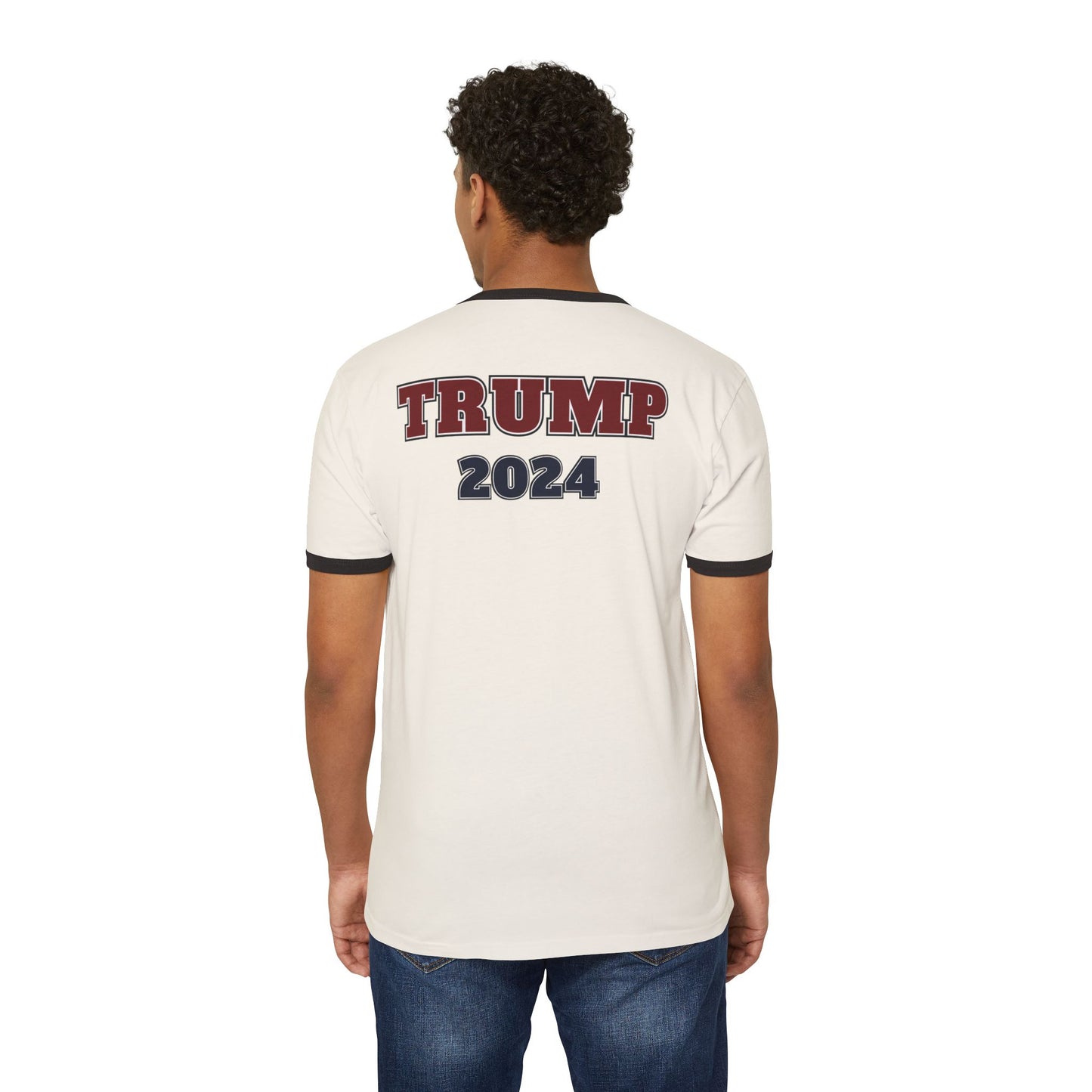 "TRUMP - 2024", Unisex Cotton Ringer T-Shirt - Historical Collectible