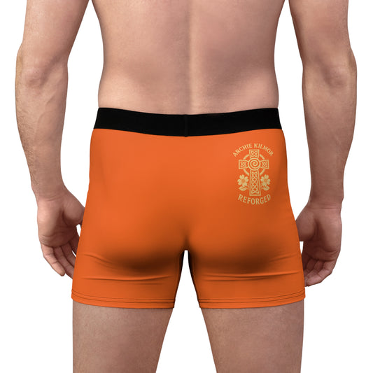 "Archie Kilmor Cross - Reforged" #01, Men's Boxer Briefs (Coral Gum Orange)