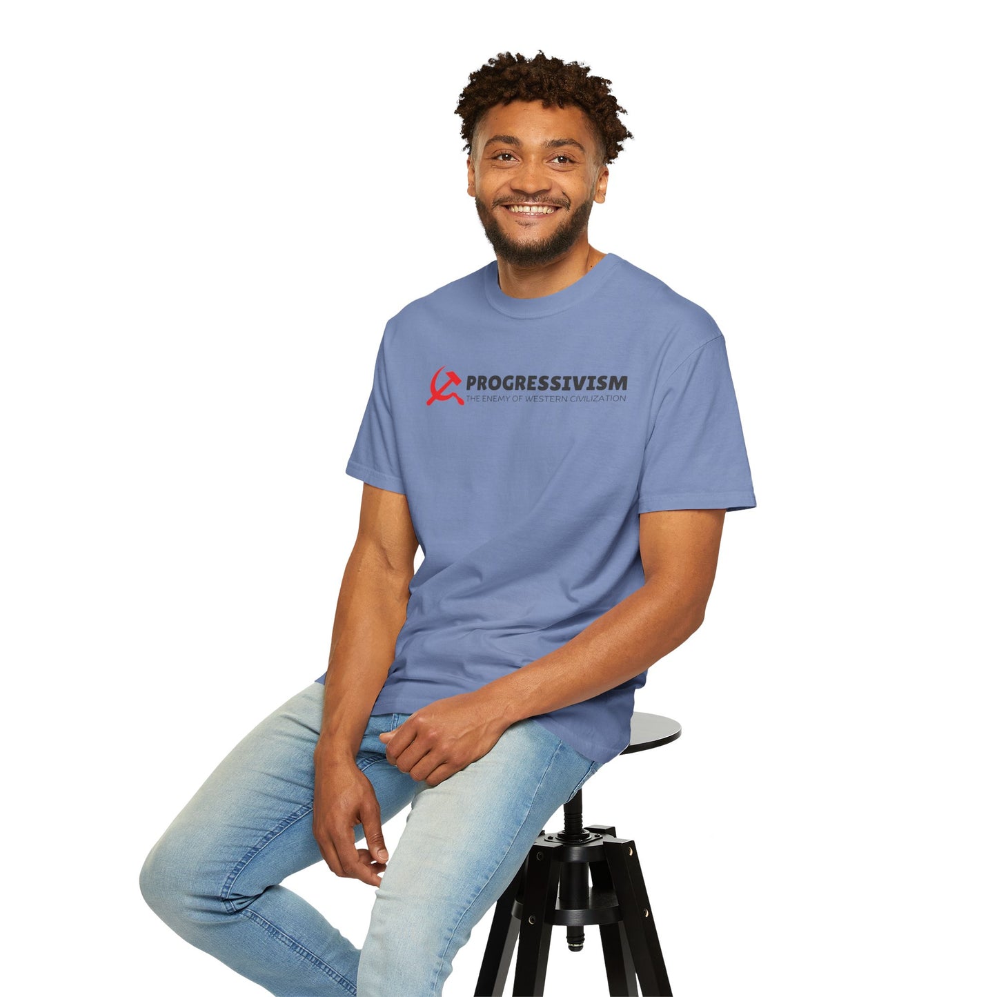 "Progressivism - Enemy of Western Civilization", Unisex T-shirt (Light Colors)