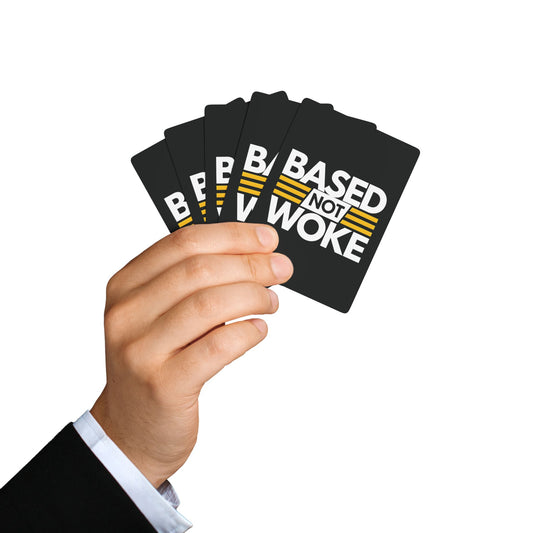 "Based not Woke" #01, Cultural Playing Cards (70's Black)