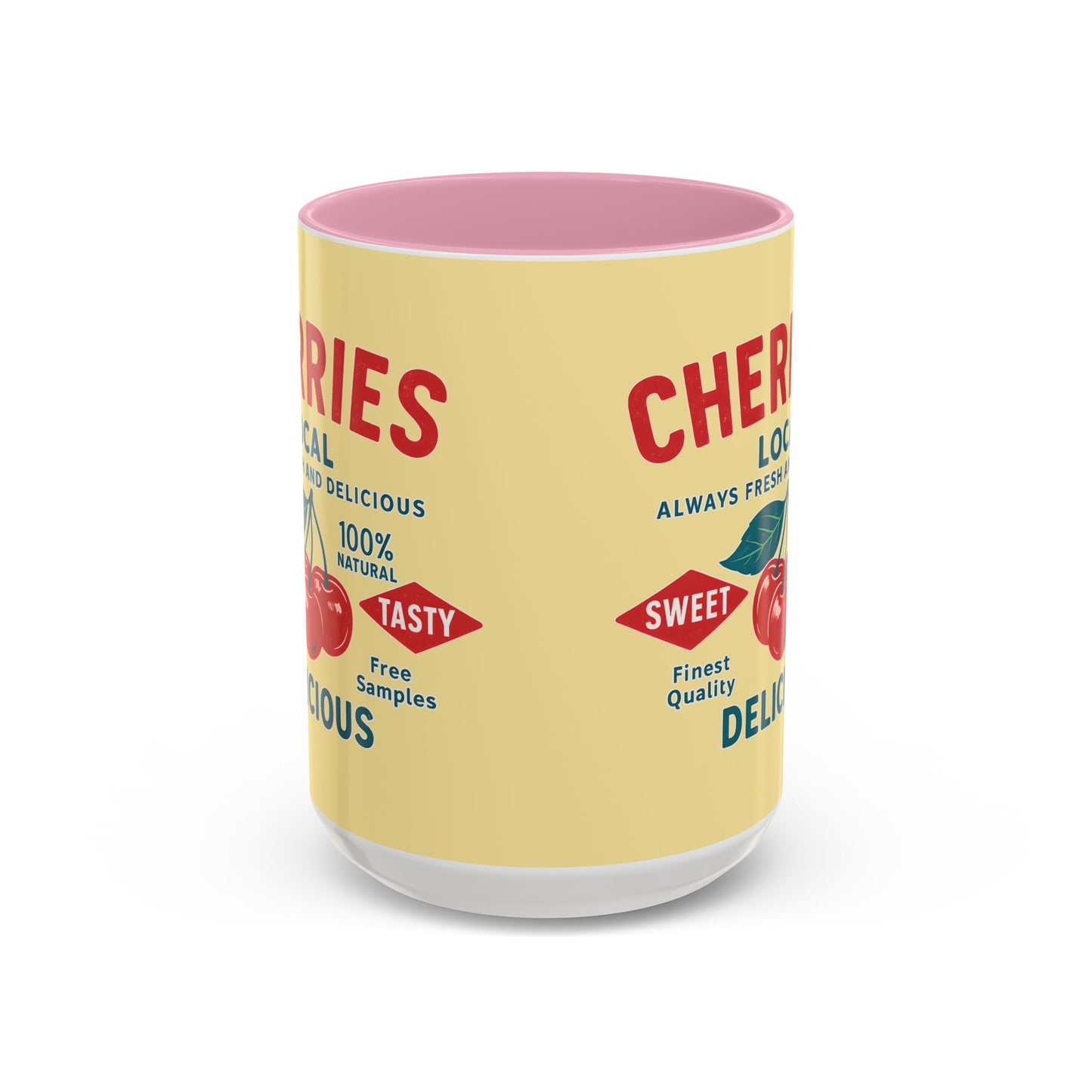 "Delicious Cherries", Colorful Mugs (11oz, 15oz) (Sanctum Veil)