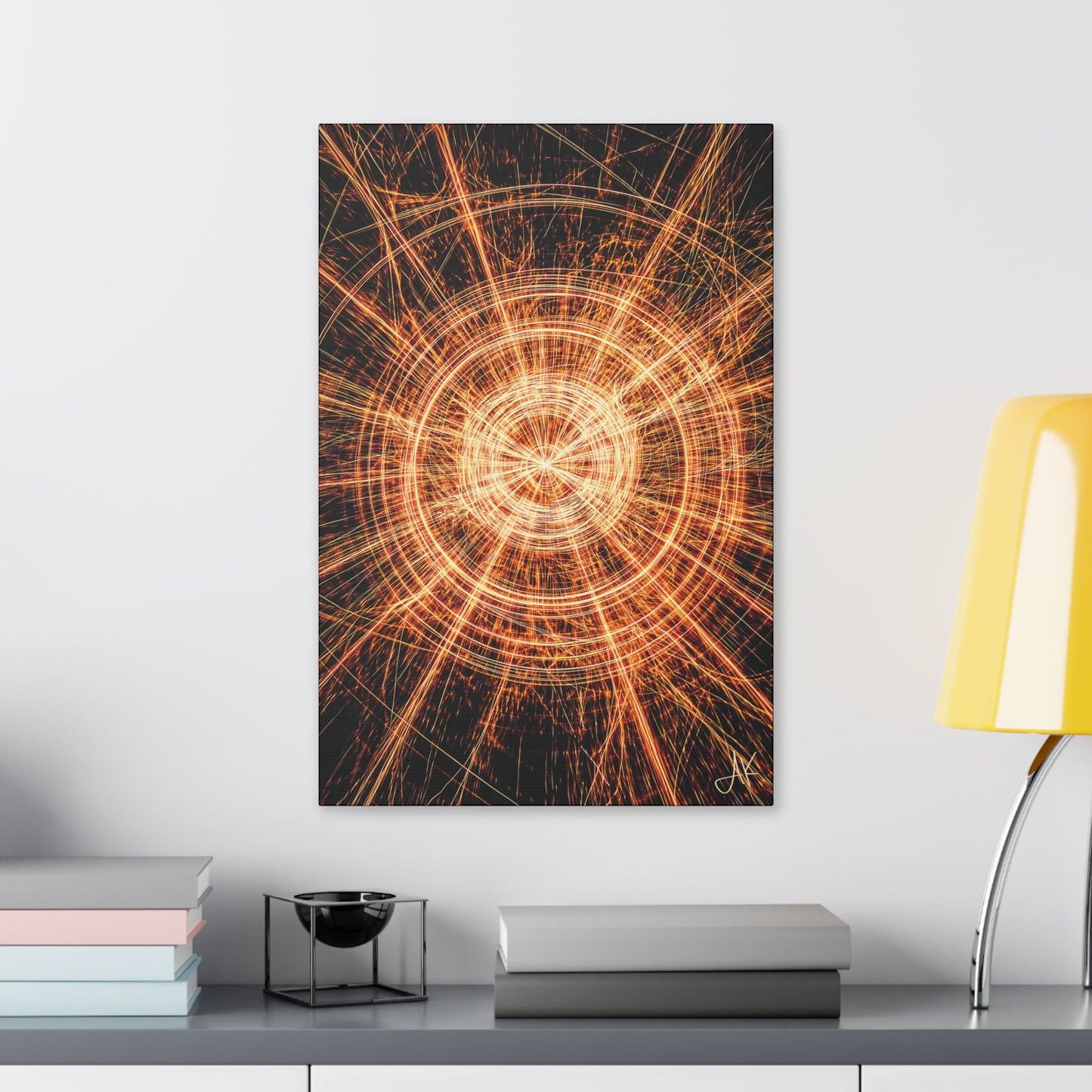 "His Light After Darkness", Stretched Classic Canvas Fine Art Print
