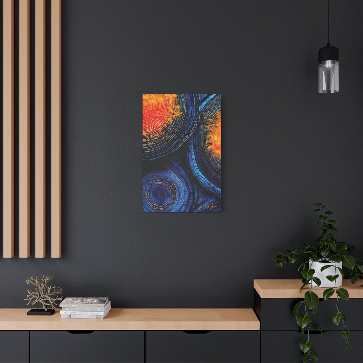 "History's Vibrance", Matte Canvas Fine Art Print