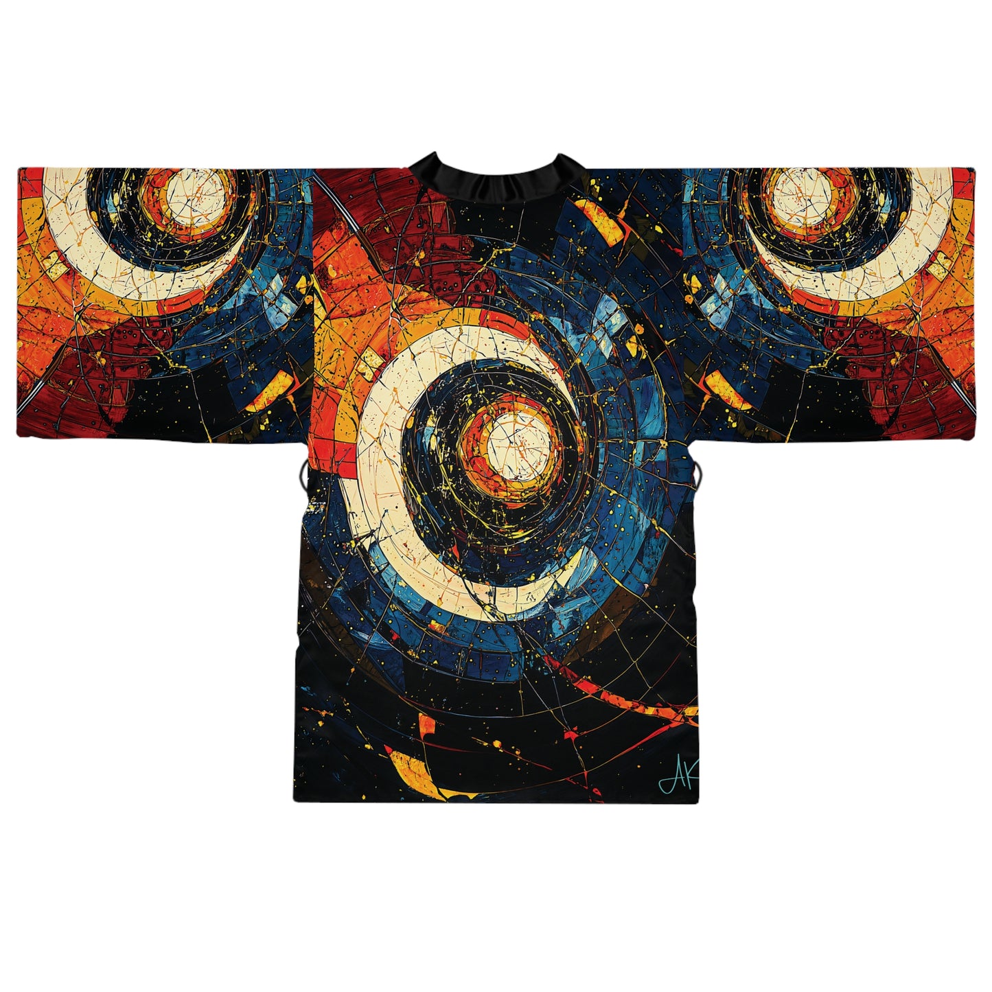 "Shatterdawn Vortex", Long Sleeve Kimono Robe