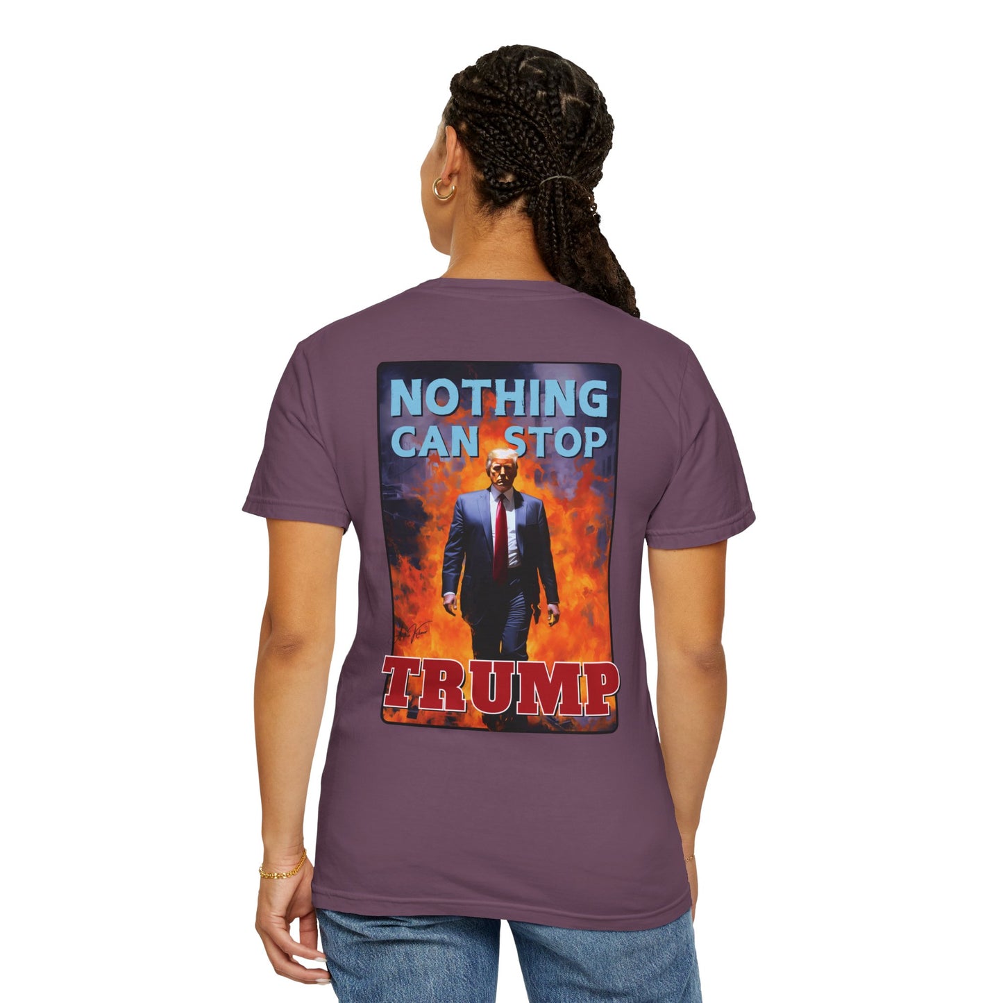 "Nothing Can Stop Trump", Unisex T-shirt (Dark Colors)