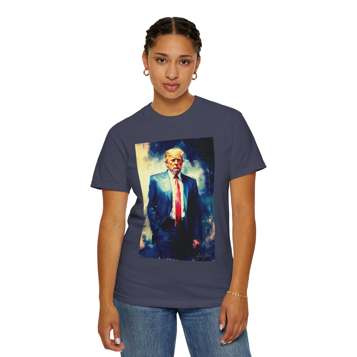 "Trump Portrait No. 6", Unisex T-shirt (Dark Colors)