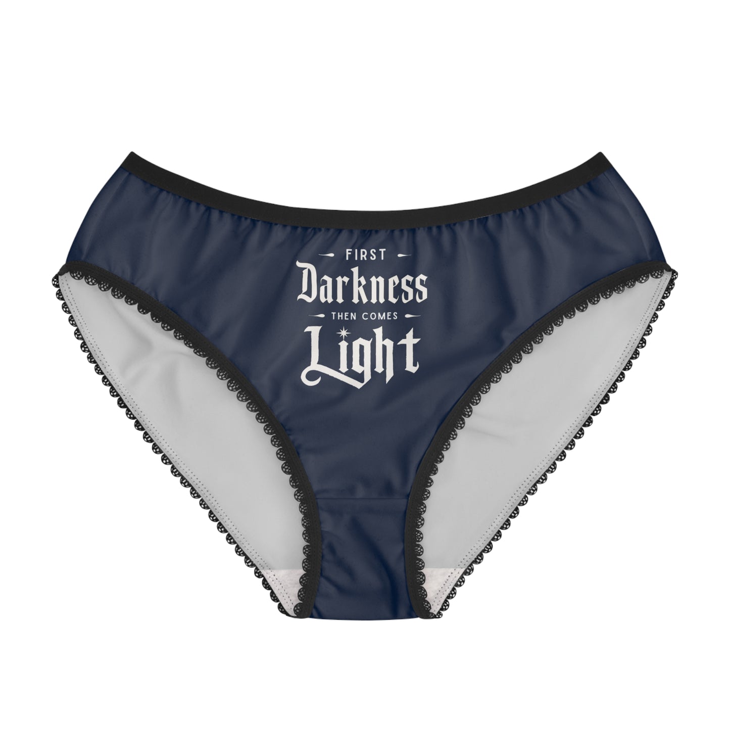 "First Darkness Then Comes Light" #02, Women's Briefs (Night Sky Blue)