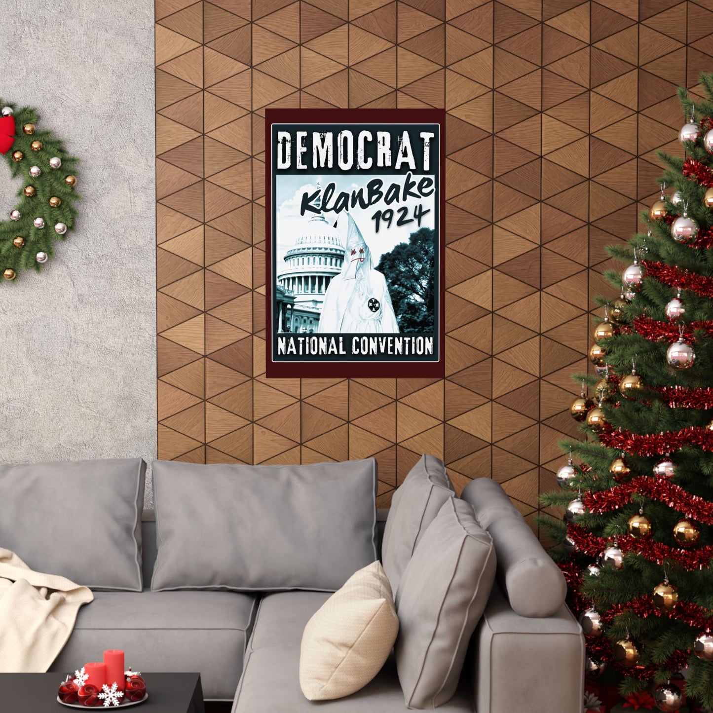 "Democrat KlanBake 1924", Matte Poster (Nine Tails Red)
