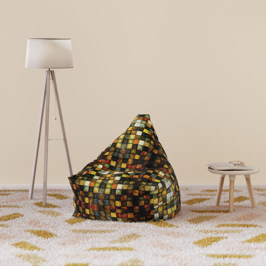 "Wood Block Pattern" #01, Bean Bag Chair Cover