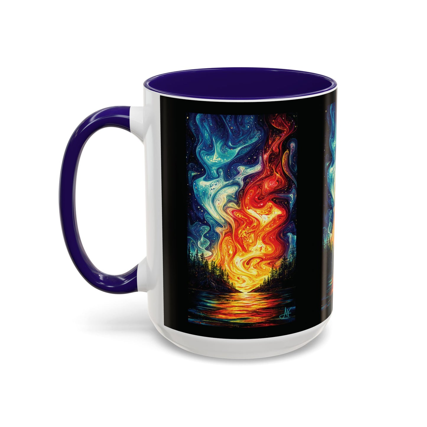 "Naomh Solus (Gaelic) - Sacred Light (English)", Colorful Mugs (11oz, 15oz)