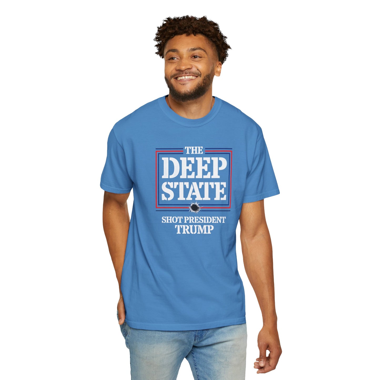 "The Deep State Shot President Trump" #01, Unisex T-shirt