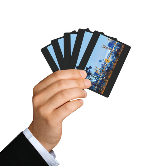 "Billabong Chat", Fine Art Playing Cards (Void Black)
