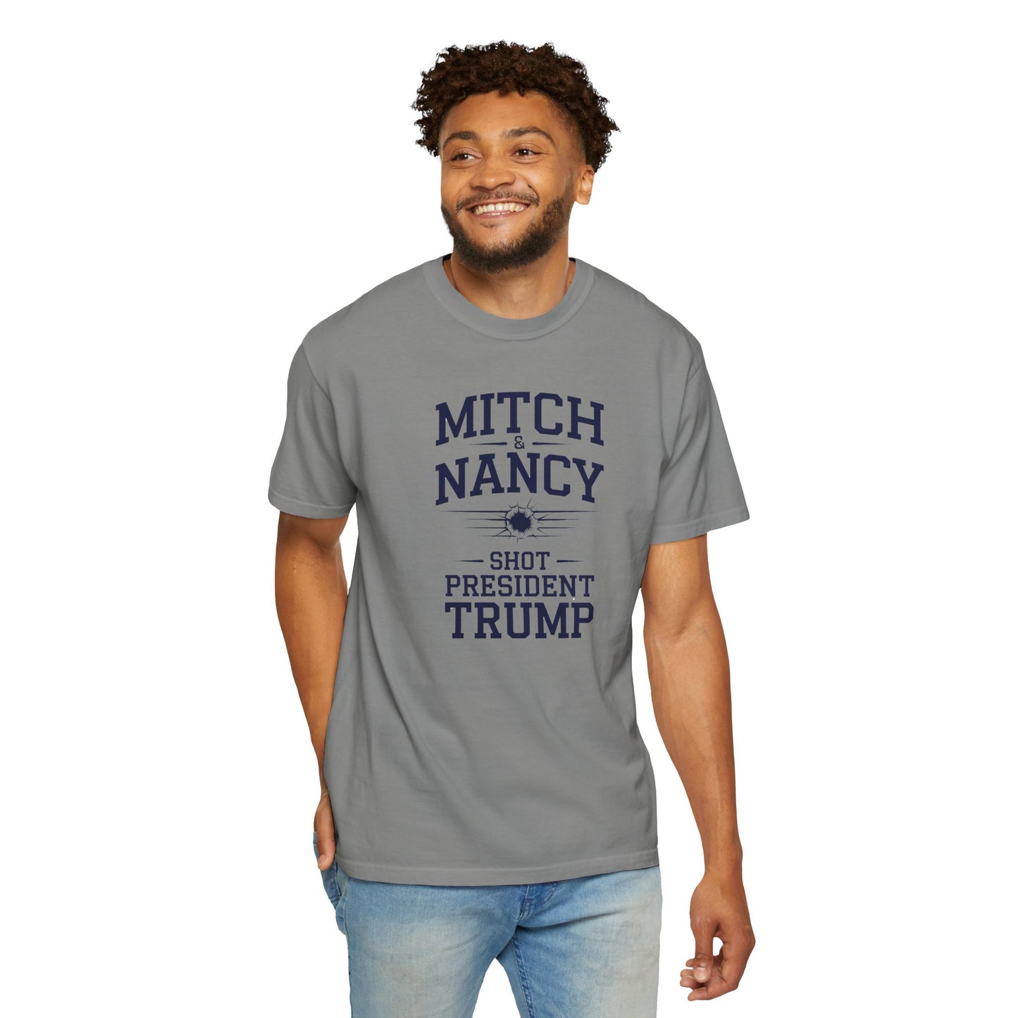 "Mitch & Nancy Shot President Trump", Unisex T-shirt