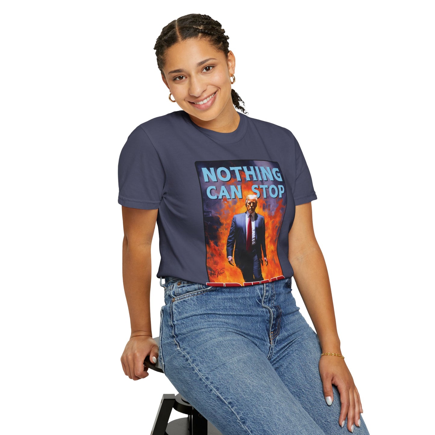 "Nothing Can Stop Trump", Unisex T-shirt (Dark Colors)