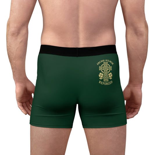 "Archie Kilmor Cross - Reforged" #01, Men's Boxer Briefs (Monsoon Green)