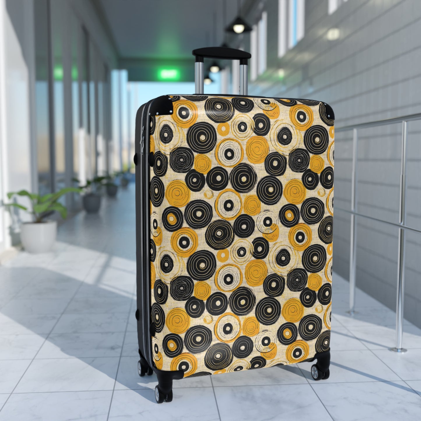 "Old 45's" Pattern Art Suitcases