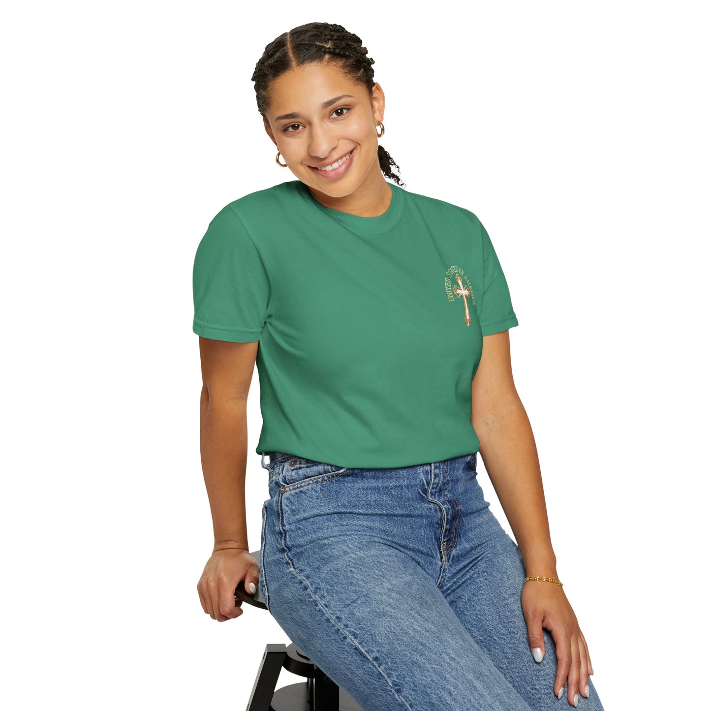 "USA Gold Cross", Unisex T-shirt