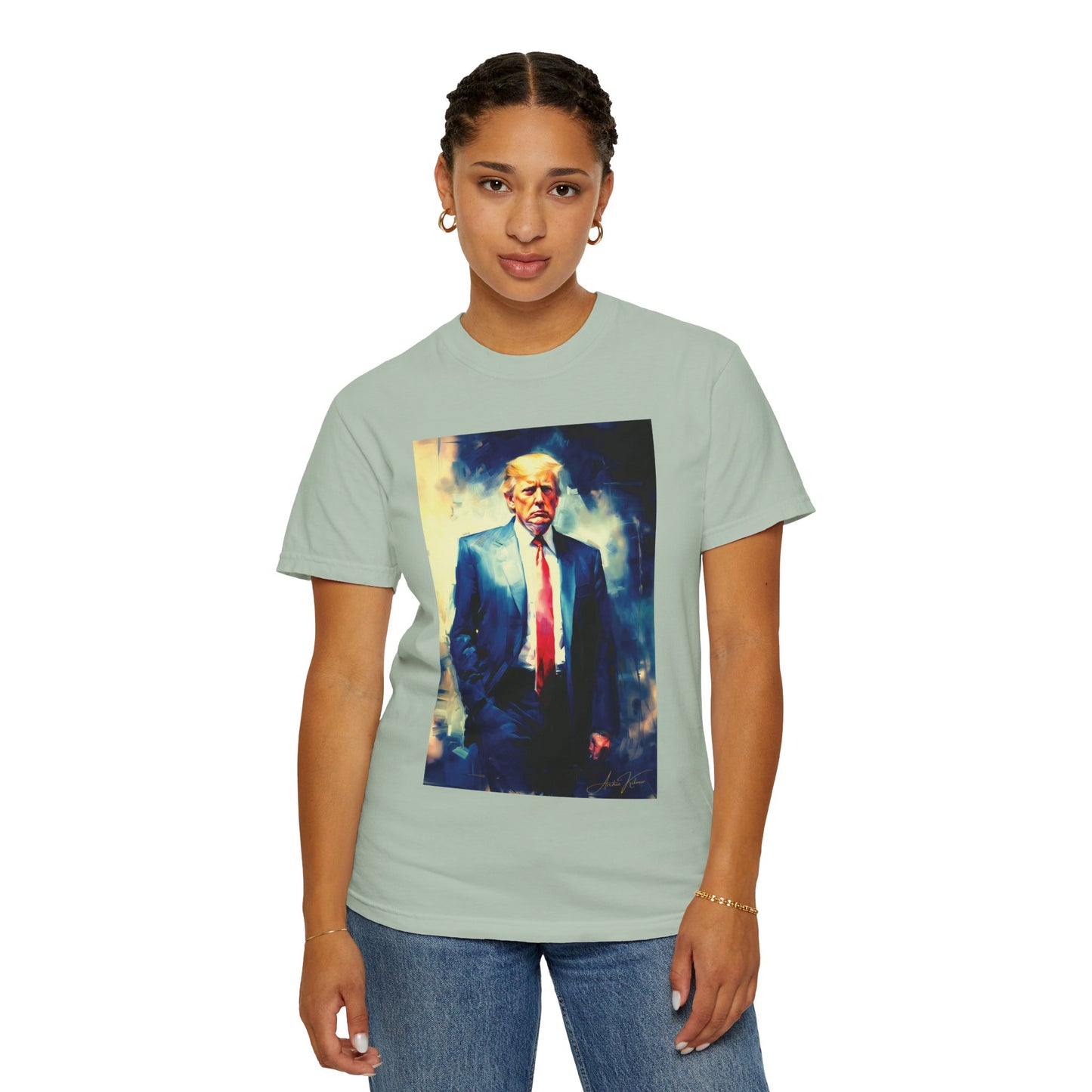 "Trump Portrait No. 6", Unisex T-shirt (Light Colors)