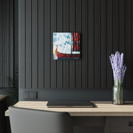 "Patched Over", Fine Art Acrylic Wall Print (French Cleat Hanging)