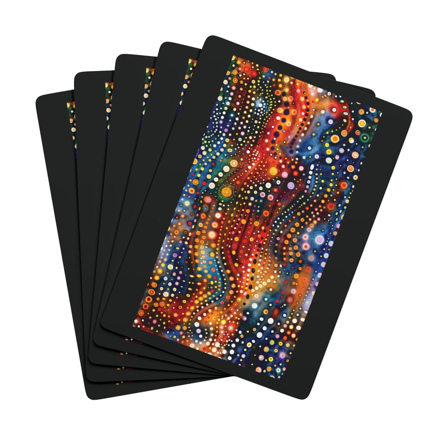 "Abstract 69", Fine Art Playing Cards (Void Black)