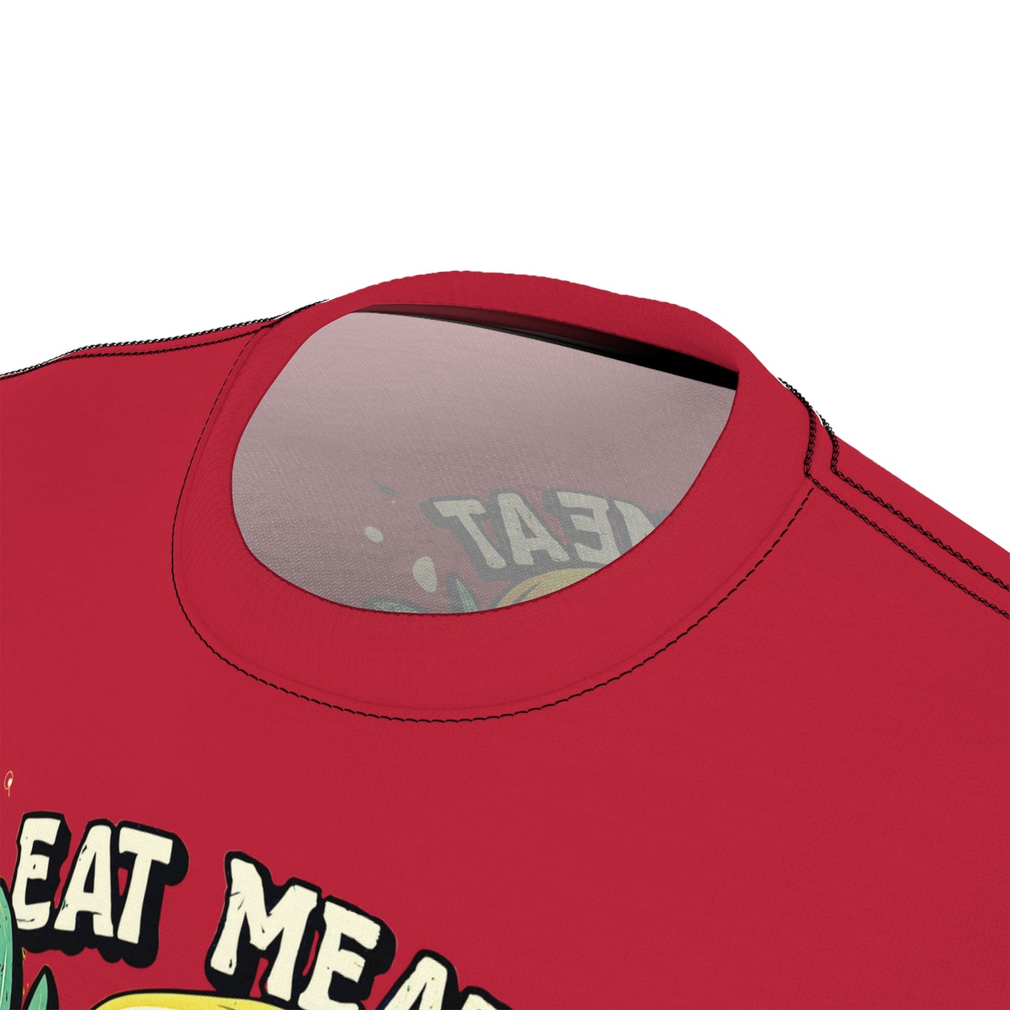 "Eat Meat & Be Healthy", Unisex T-shirt (Cardinal Red)