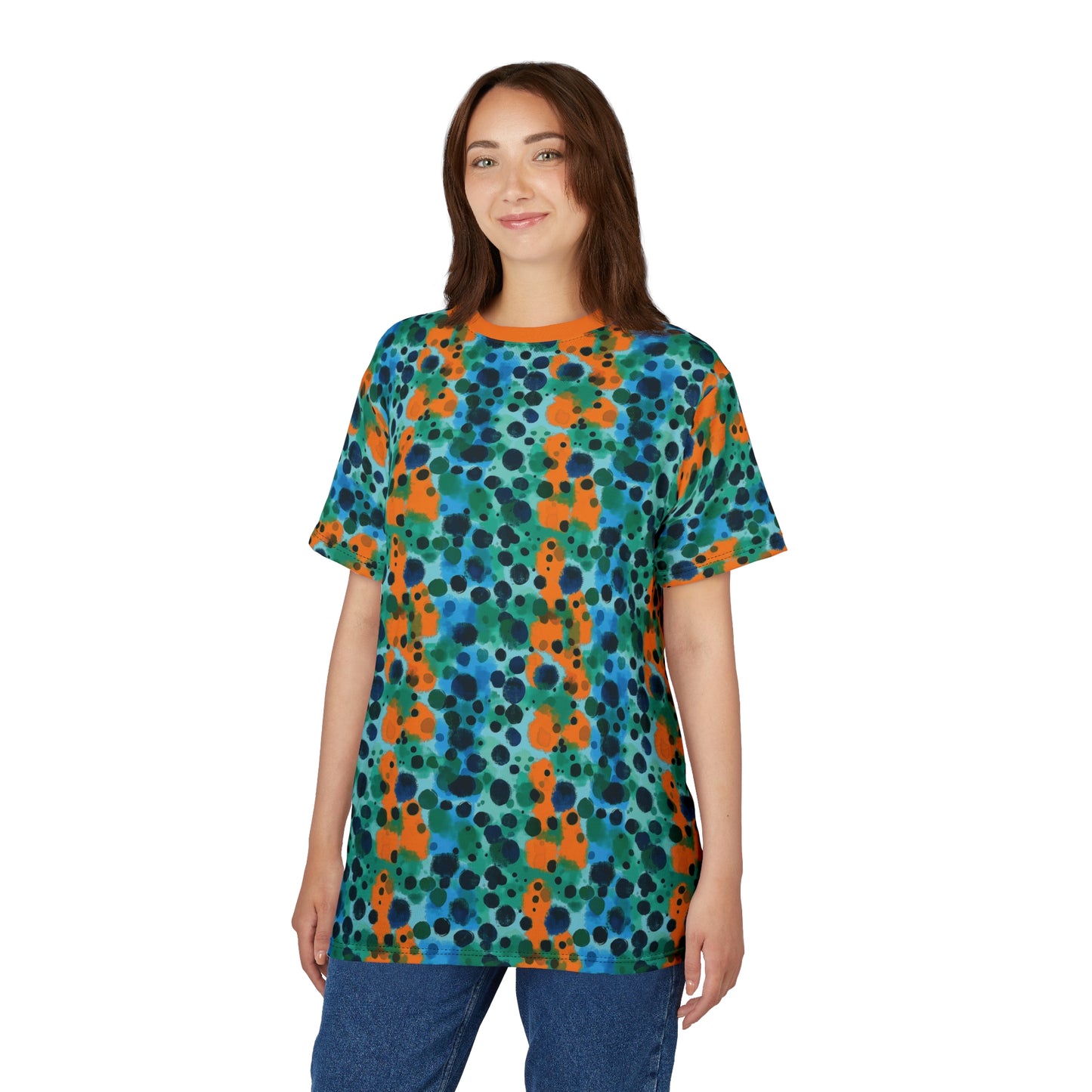 "Midnight Coral", Unisex Tee (Midnight Coral Orange)